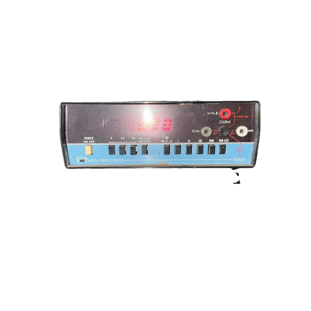 Data Precision Model: 2480R Digital Multimeter Powers On With Handle